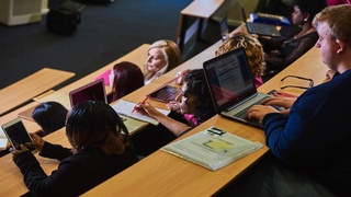 students in lecture