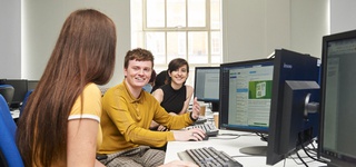 Image of students using computers