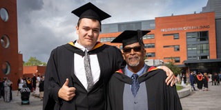 Two Civil Engineering students graduating