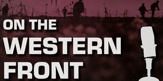 Graphics of a podcast about World War One