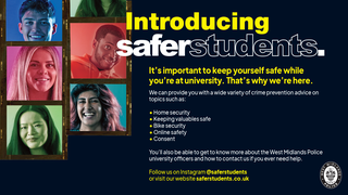 Saferstudents Safety advice from West Midlands Police