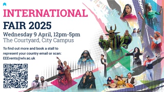 International Fair 2025 Wednesday 9 April 12pm-5pm The Courtyard