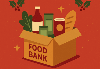 Illustration of box of food