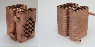 Copper pipes 3D printed
