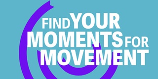 Mental Health Awareness Week logo news teaser reads Find Your Moments For Movement