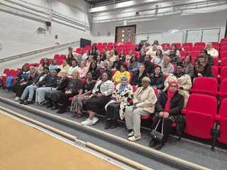 Students sitting in a lecture theatre