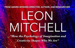 A picture of 'Imagination' book cover. The background is red and purple and the font is white
