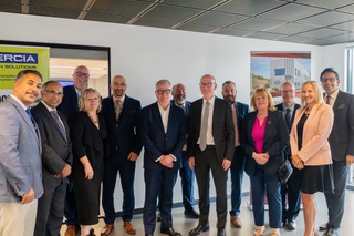 West Midlands Combined Authority Mayor, Richard Parker MP and Pat McFadden MP for Wolverhampton Southeast  with representatives from University of Wolverhampton and MERCIA Group Services