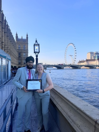 Leon Ajimal awarded Institute of Travel & Tourism (ITT) Student of the Year at the Houses of Parliament