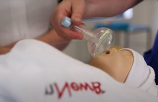 Student with dummy baby