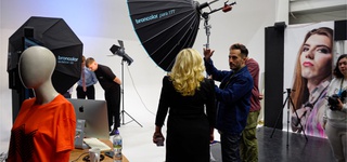 Photography students and lecturers working on a live brief for Prospect Magazine.