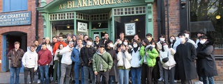 International Academy students at Blists Hill museum