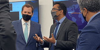 Minister puts cyber security in range with visit to new centre 