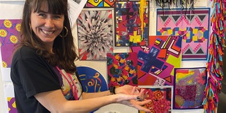 Textiles student breaks pattern of abuse and takes refuge in creativity 