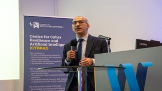 Prof Zeeshan Pervez speaking