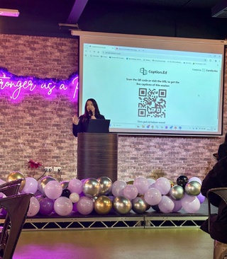 Caroline Hall speaking