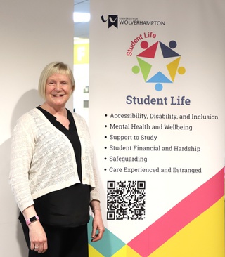 Louise Rhodes a BSL interpreter