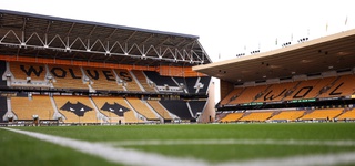 Interior of the Molineux stadium photographed from the stands
