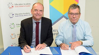 Signing of partnership with NHS trust