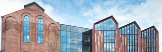 A photograph of the School of Architecture and Built Environment building at the University of Wolverhampton Springfield Campus