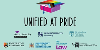 A graphic depicting Unified at Pride